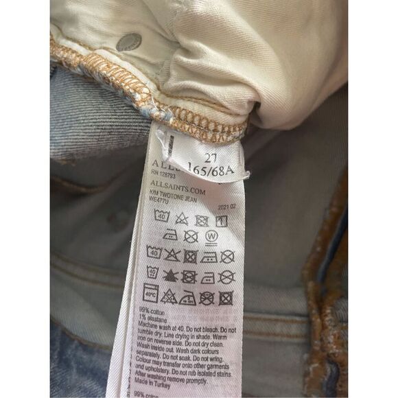 ALLSAINTS Kim Two Tone Jeans - Picture 7 of 7